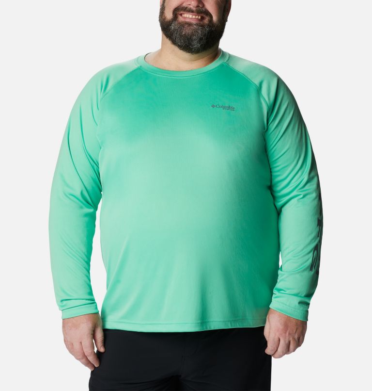 Men's PFG Terminal Tackle Long Sleeve Shirt - Big, Color: Light Jade, Metal Logo, image 1