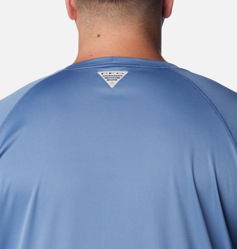 T-shirt à manches longues PFG Terminal Tackle pour homme - Grandes tailles, Color: Bluestone, Collegiate Navy Logo, image 5
