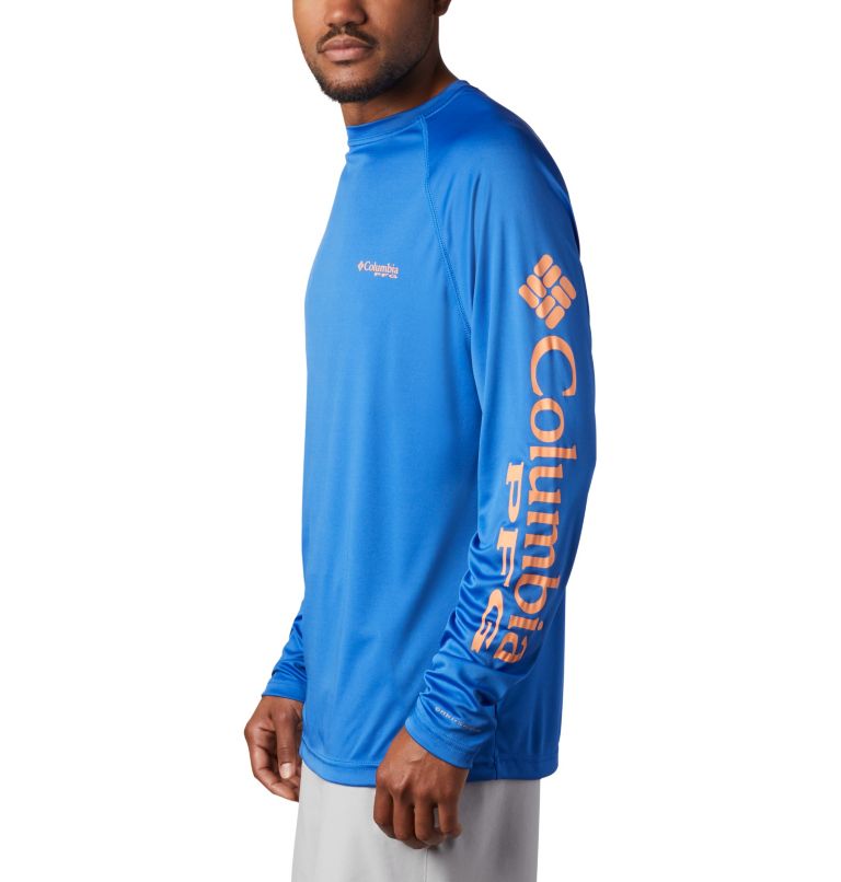 T-shirt à manches longues PFG Terminal Tackle pour homme - Grandes tailles, Color: Vivid Blue, Bright Nectar Logo, image 3