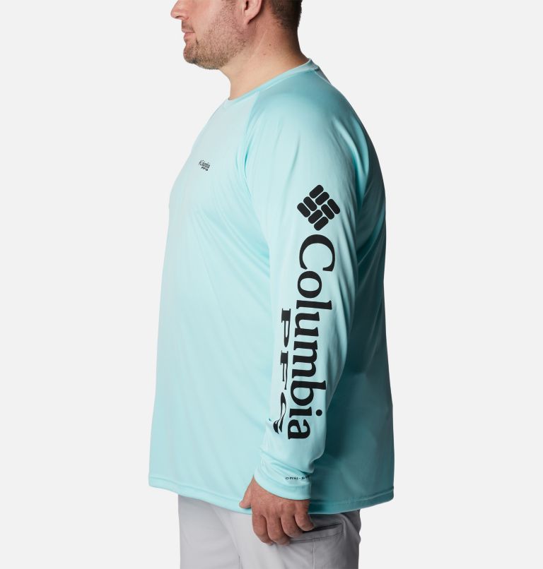 Men's PFG Terminal Tackle Long Sleeve Shirt - Big, Color: Gulf Stream, Black Logo, image 3
