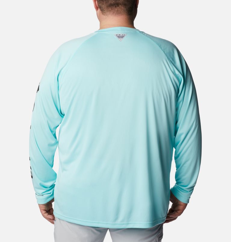 Men's PFG Terminal Tackle Long Sleeve Shirt - Big, Color: Gulf Stream, Black Logo, image 2