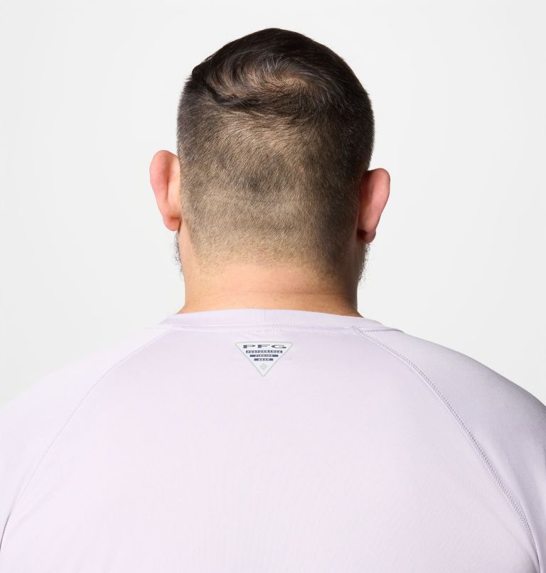 Men's PFG Terminal Tackle Long Sleeve Shirt - Big, Color: Lavender Pearl, Black Logo, image 6