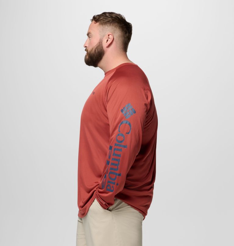 Men's PFG Terminal Tackle Long Sleeve Shirt - Big, Color: Dusty Crimson, Nocturnal Logo, image 4
