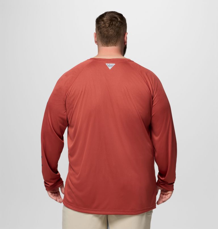 Men's PFG Terminal Tackle Long Sleeve Shirt - Big, Color: Dusty Crimson, Nocturnal Logo, image 3