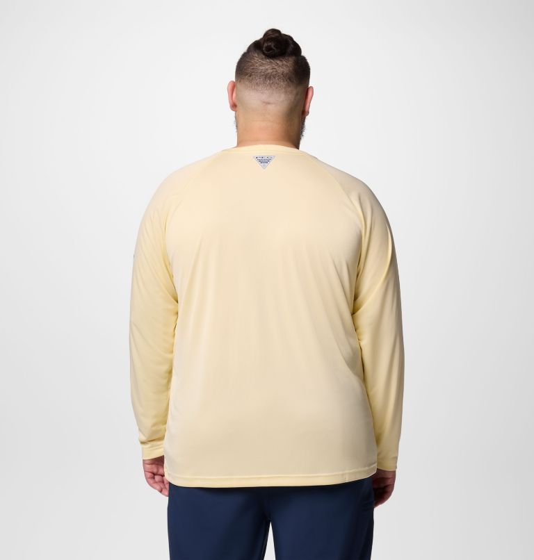 Men's PFG Terminal Tackle Long Sleeve Shirt - Big, Color: Lemon Wash, Blue Echo Logo, image 3