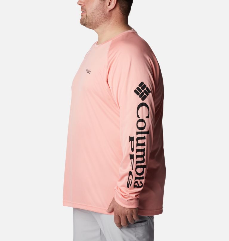 Thumbnail: Men’s PFG Terminal Tackle Long Sleeve Shirt - Big, Color: Sorbet, Black Logo, image 3