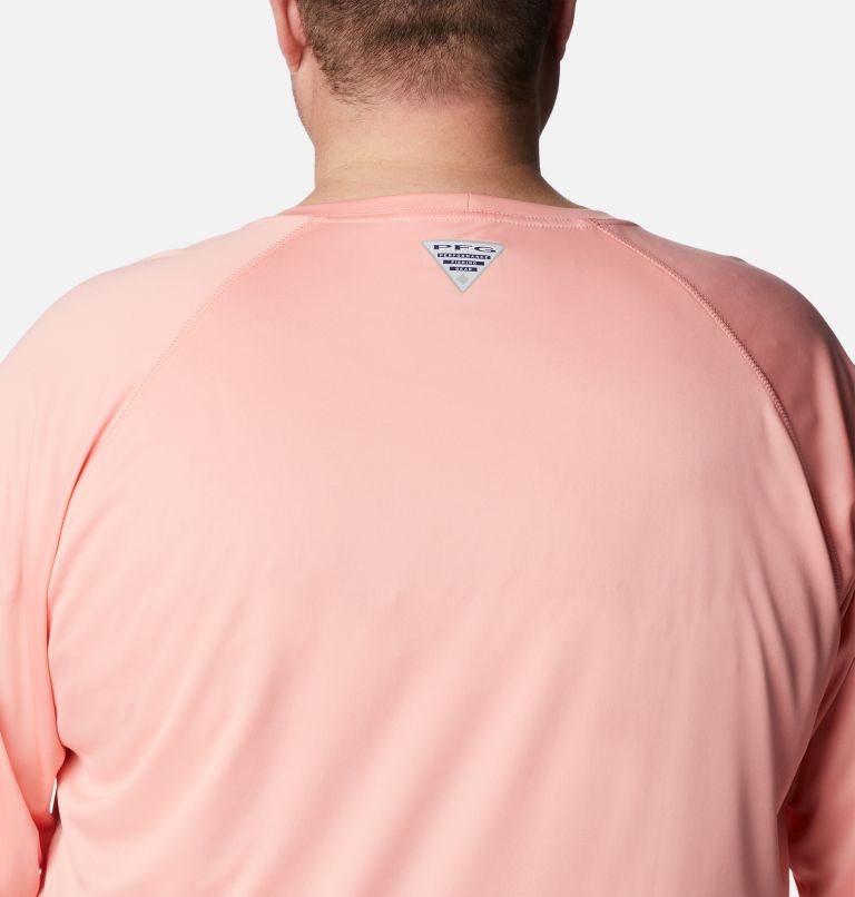 Thumbnail: Men’s PFG Terminal Tackle Long Sleeve Shirt - Big, Color: Sorbet, Black Logo, image 5