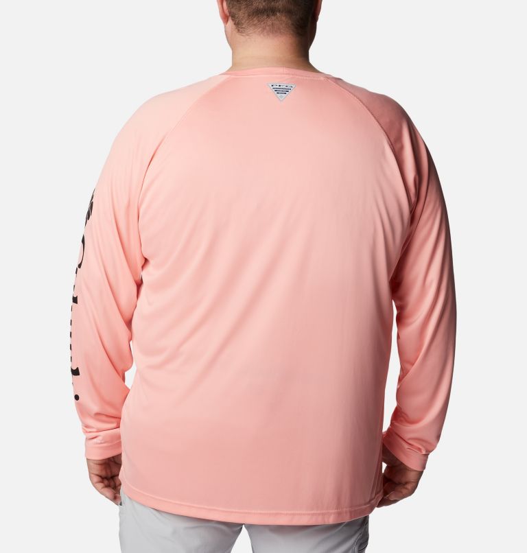 Men’s PFG Terminal Tackle Long Sleeve Shirt - Big, Color: Sorbet, Black Logo, image 2