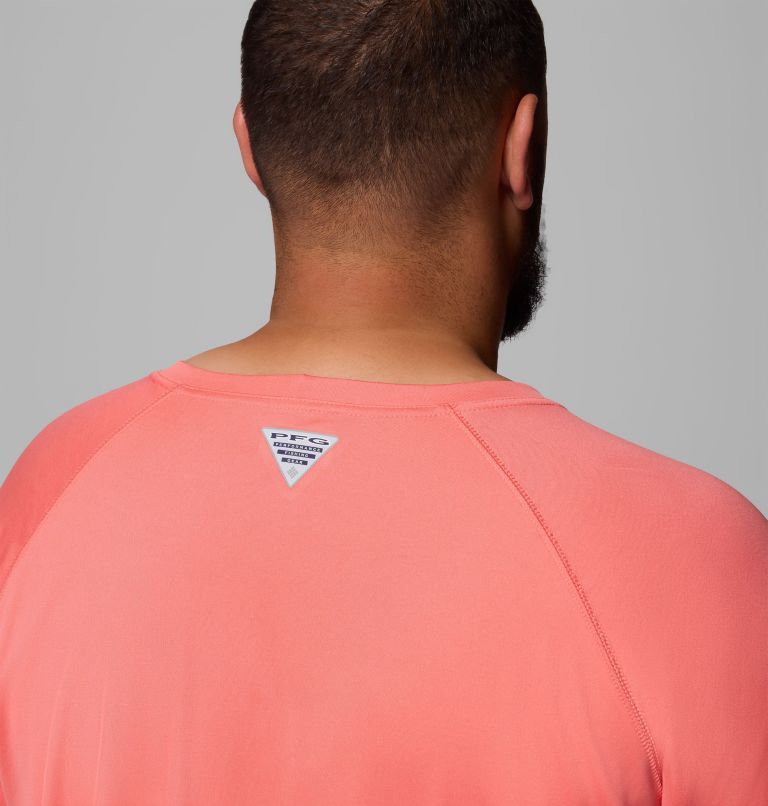 Men's PFG Terminal Tackle Long Sleeve Shirt - Big, Color: Melonade, White Logo, image 6