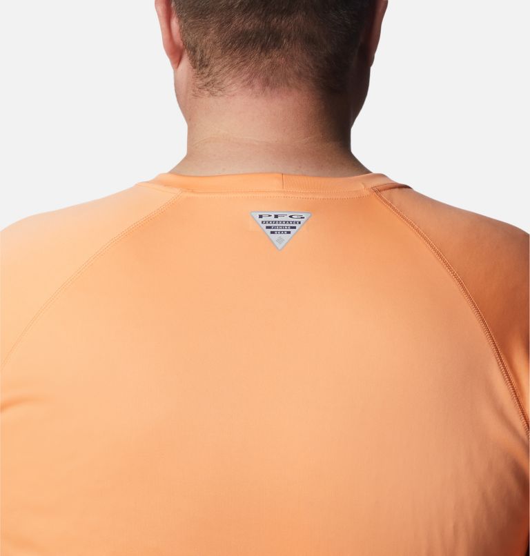 Men's PFG Terminal Tackle Long Sleeve Shirt - Big, Color: Bright Nectar, Vivid Blue Logo, image 5