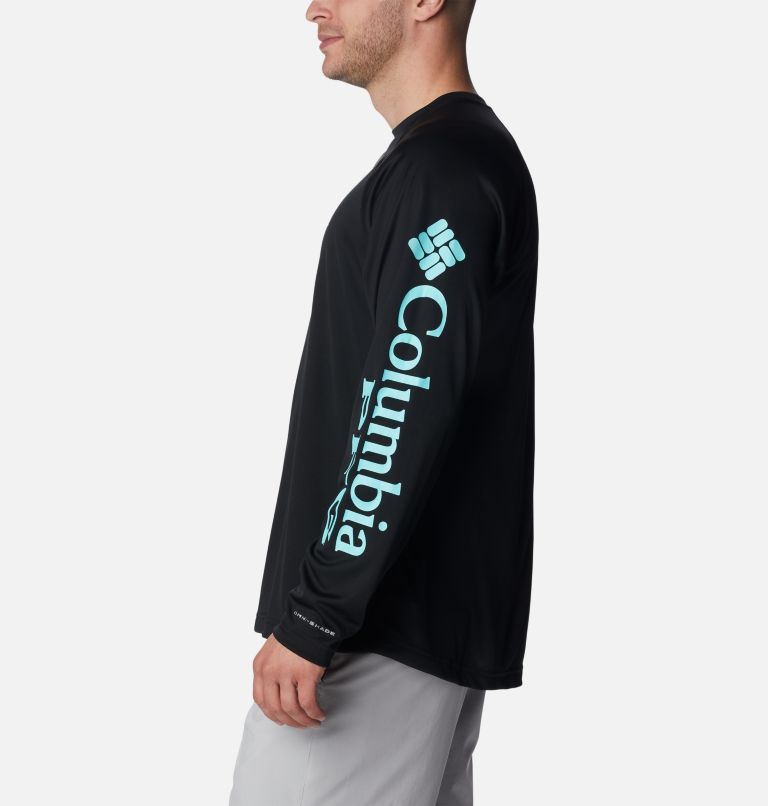 Men's PFG Terminal Tackle Long Sleeve Shirt - Tall, Color: Black, Gulf Stream Logo, image 3