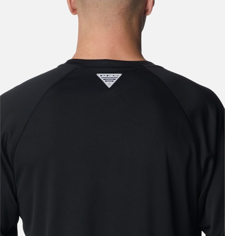Thumbnail: Men's PFG Terminal Tackle Long Sleeve Shirt - Tall, Color: Black, Gulf Stream Logo, image 5