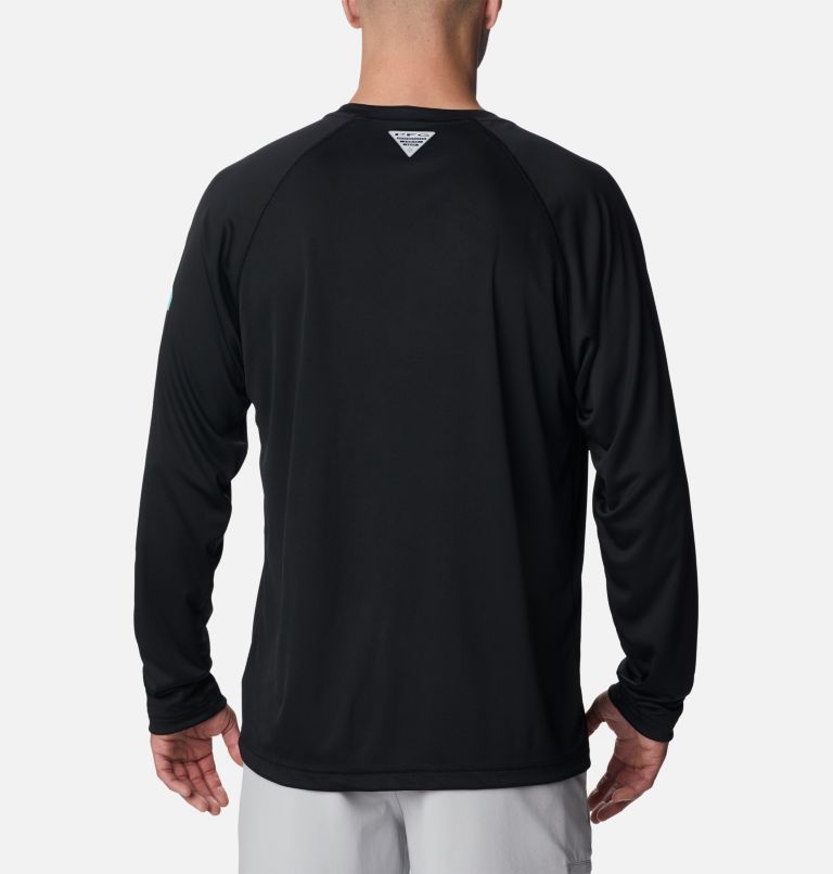 Men's PFG Terminal Tackle Long Sleeve Shirt - Tall, Color: Black, Gulf Stream Logo, image 2