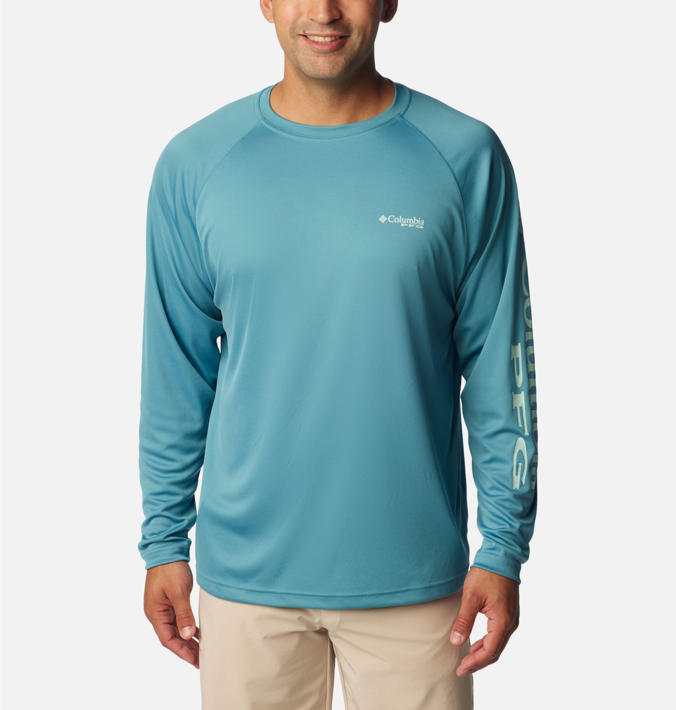 Columbia Sportswear Company PFG Tan Fishing Shirt Size Med. Casual Long  Sleeve!