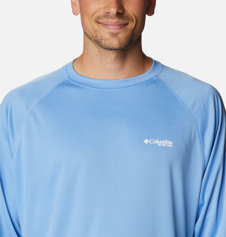 Men's PFG Terminal Tackle Long Sleeve Shirt - Tall, Color: White Cap, White Logo, image 4