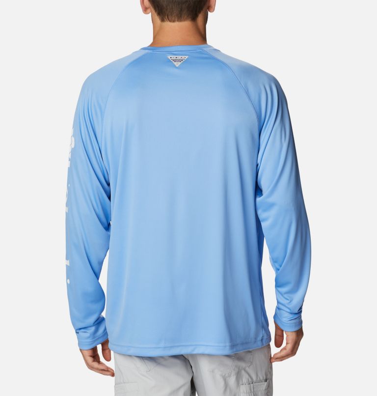 Men's PFG Terminal Tackle Long Sleeve Shirt - Tall, Color: White Cap, White Logo, image 2