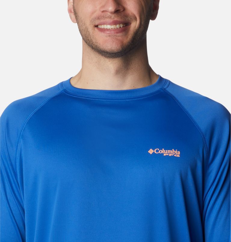 Terminal Tackle LS Shirt | 493 | 2XT, Color: Vivid Blue, Bright Nectar Logo, image 4