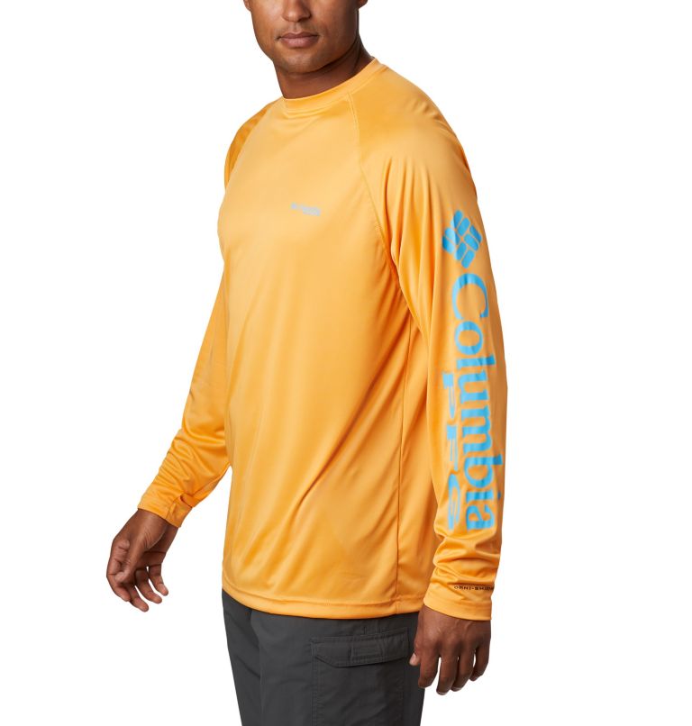 Terminal Tackle LS Shirt | 841 | LT, Color: Summer Orange, Riptide Logo, image 3