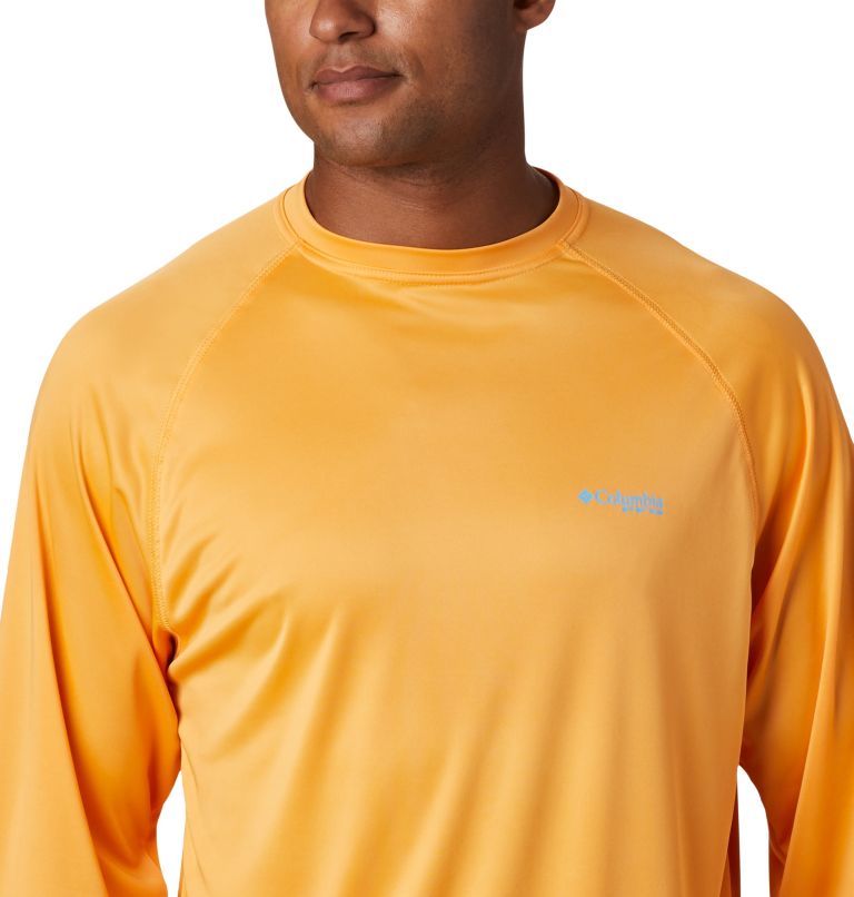 Terminal Tackle LS Shirt | 841 | LT, Color: Summer Orange, Riptide Logo, image 4