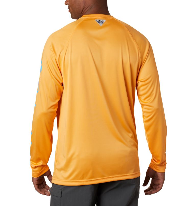 Terminal Tackle LS Shirt | 841 | LT, Color: Summer Orange, Riptide Logo, image 2