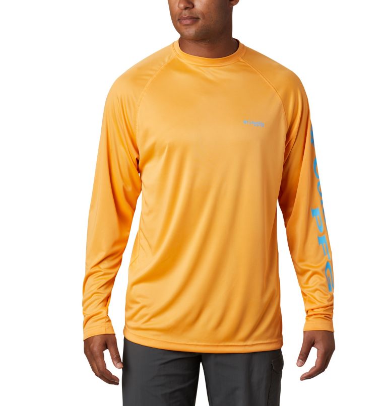 Terminal Tackle LS Shirt | 841 | LT, Color: Summer Orange, Riptide Logo, image 1