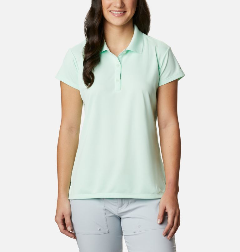 Women’s PFG Innisfree Short Sleeve Polo, Color: Light Mint, image 1