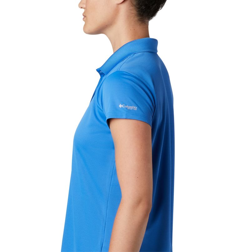 Women’s PFG Innisfree Short Sleeve Polo, Color: Stormy Blue, image 2