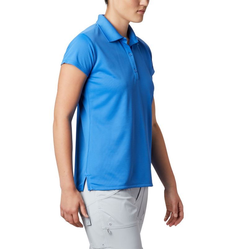 Women’s PFG Innisfree Short Sleeve Polo, Color: Stormy Blue, image 4
