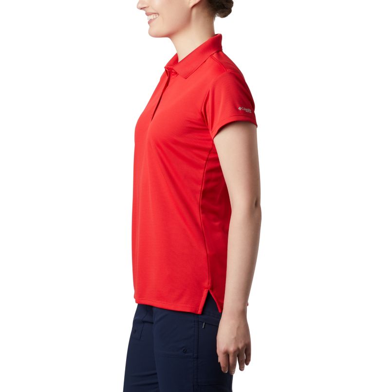 Women’s PFG Innisfree Short Sleeve Polo, Color: Red Lily, image 5
