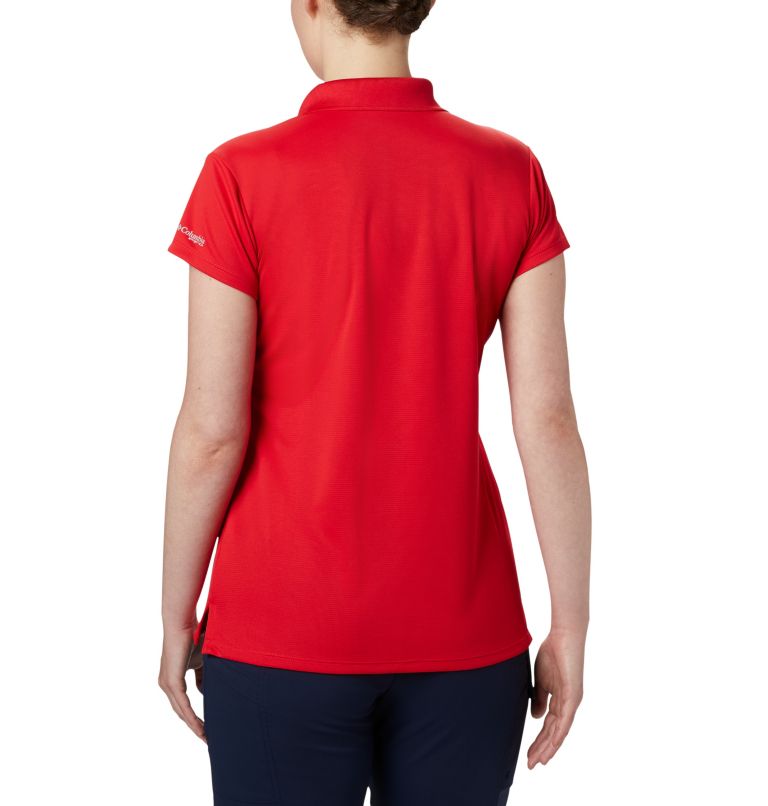 Women’s PFG Innisfree Short Sleeve Polo, Color: Red Lily, image 2
