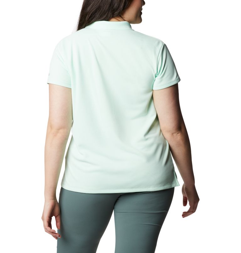 Women’s PFG Innisfree Short Sleeve Polo Shirt - Plus Size, Color: Light Mint, image 2