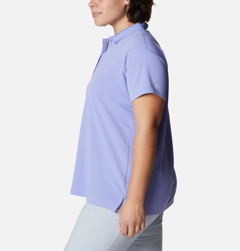 Women’s PFG Innisfree Short Sleeve Polo Shirt - Plus Size, Color: Fairytale, image 3