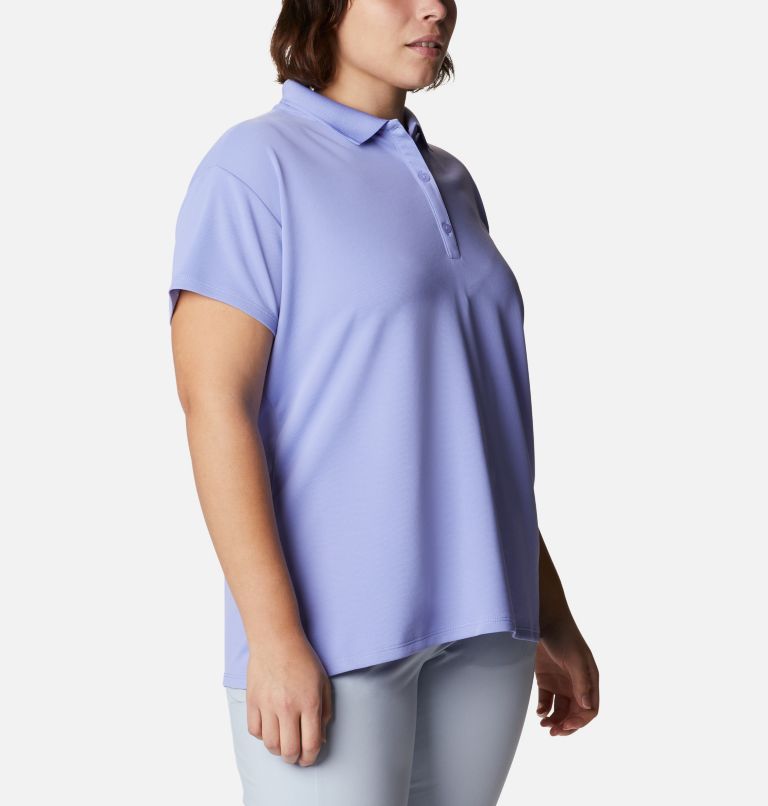 Women’s PFG Innisfree Short Sleeve Polo Shirt - Plus Size, Color: Fairytale, image 5