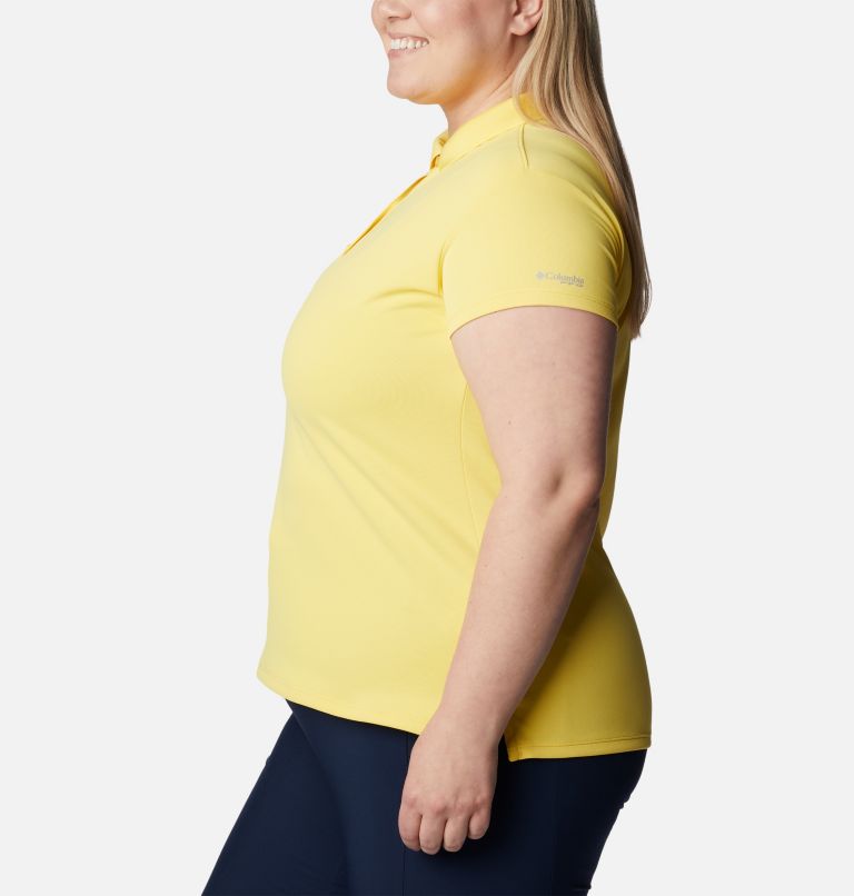 Women’s PFG Innisfree Short Sleeve Polo Shirt - Plus Size, Color: Sun Glow, image 3