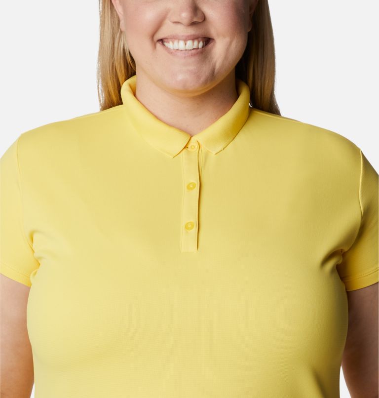 Women’s PFG Innisfree Short Sleeve Polo Shirt - Plus Size, Color: Sun Glow, image 4