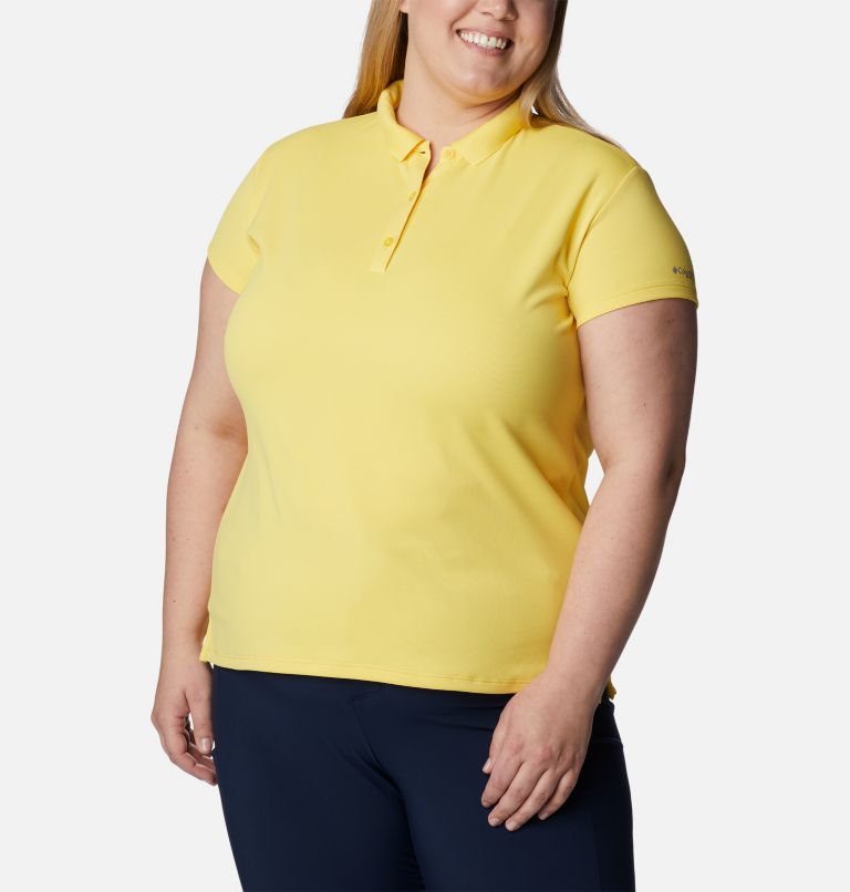 Women’s PFG Innisfree Short Sleeve Polo Shirt - Plus Size, Color: Sun Glow, image 5