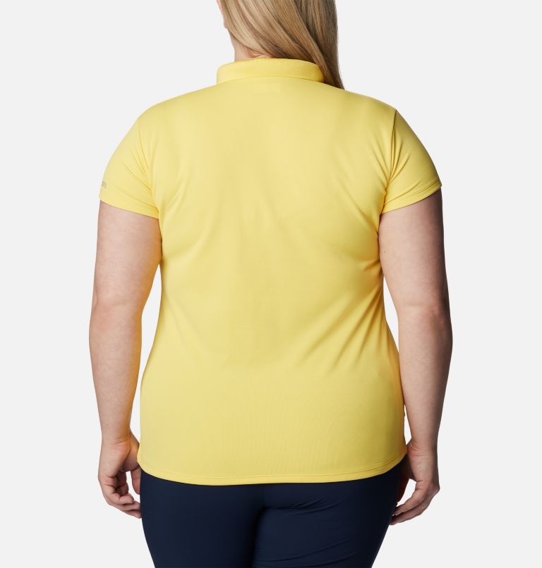 Women’s PFG Innisfree Short Sleeve Polo Shirt - Plus Size, Color: Sun Glow, image 2