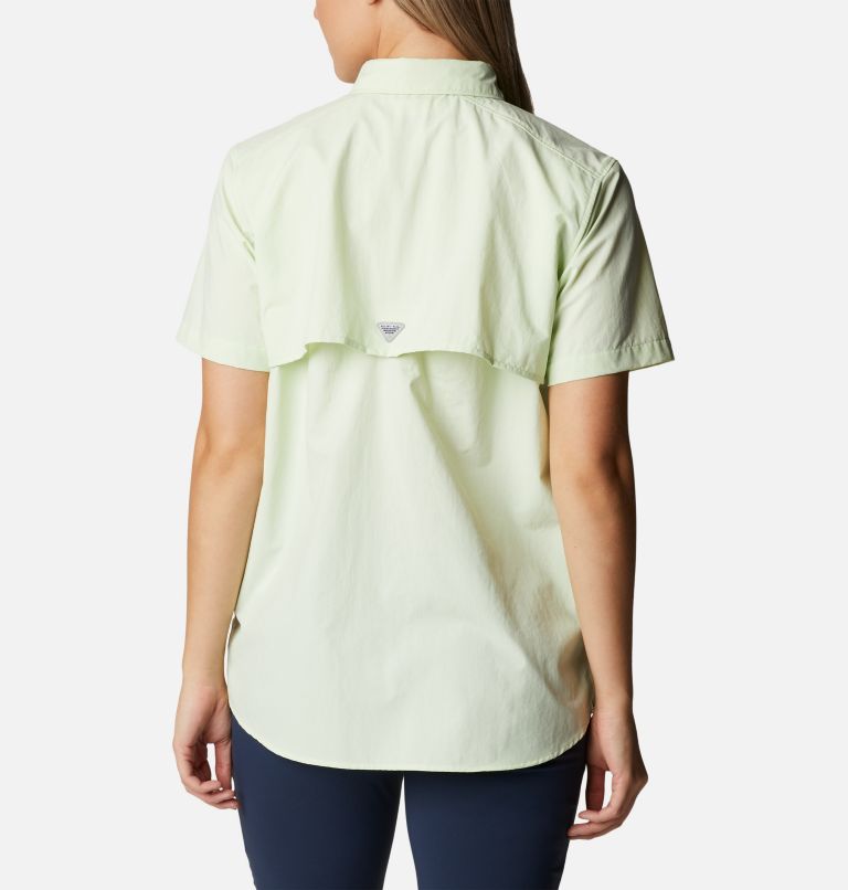 Thumbnail: Women’s PFG Bahama Short Sleeve Shirt, Color: Light Lime, image 2