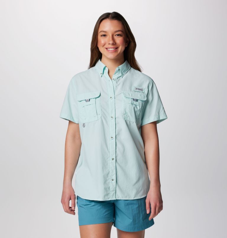 Columbia PFG Fishing Shirt Short Sleeve Vented Women’s Top Sz S