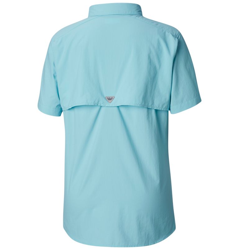 Women’s PFG Bahama Short Sleeve Shirt, Color: Clear Blue, image 2