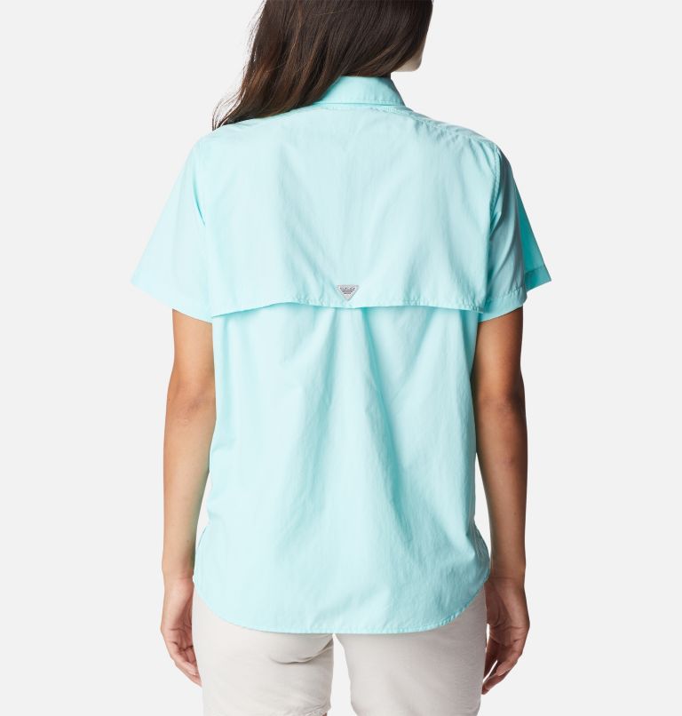 Thumbnail: Women’s PFG Bahama Short Sleeve Shirt, Color: Gulf Stream, image 2