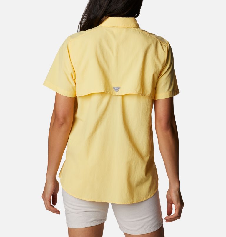 Women’s PFG Bahama Short Sleeve Shirt, Color: Sweet Corn, image 2