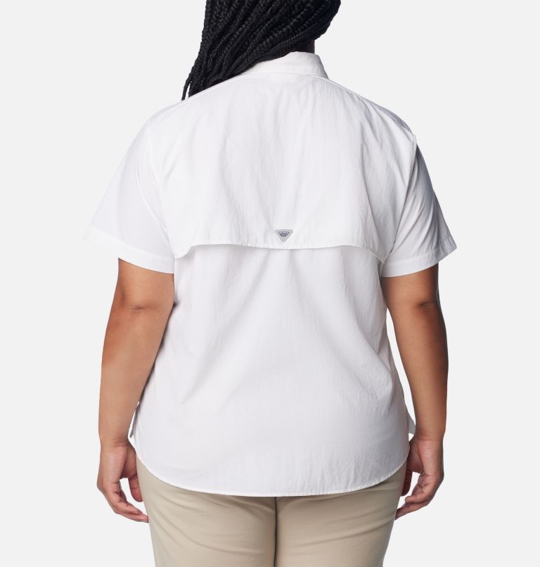 Women’s PFG Bahama Short Sleeve - Plus Size, Color: White, image 2