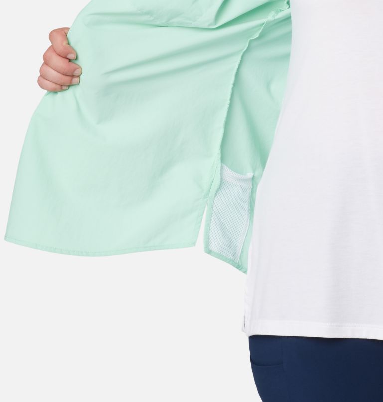 Women’s PFG Bahama Short Sleeve - Plus Size, Color: Mint Cay, image 6