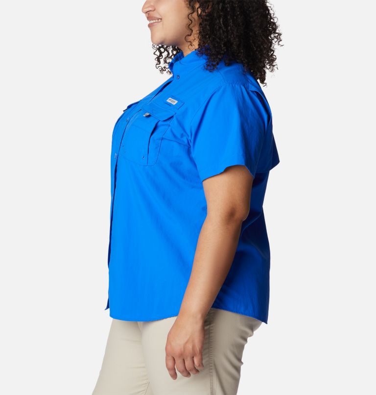 Women’s PFG Bahama Short Sleeve - Plus Size, Color: Blue Macaw, image 3