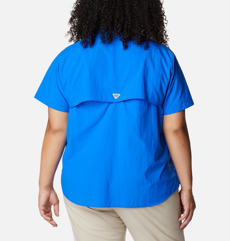 Women’s PFG Bahama Short Sleeve - Plus Size, Color: Blue Macaw, image 2