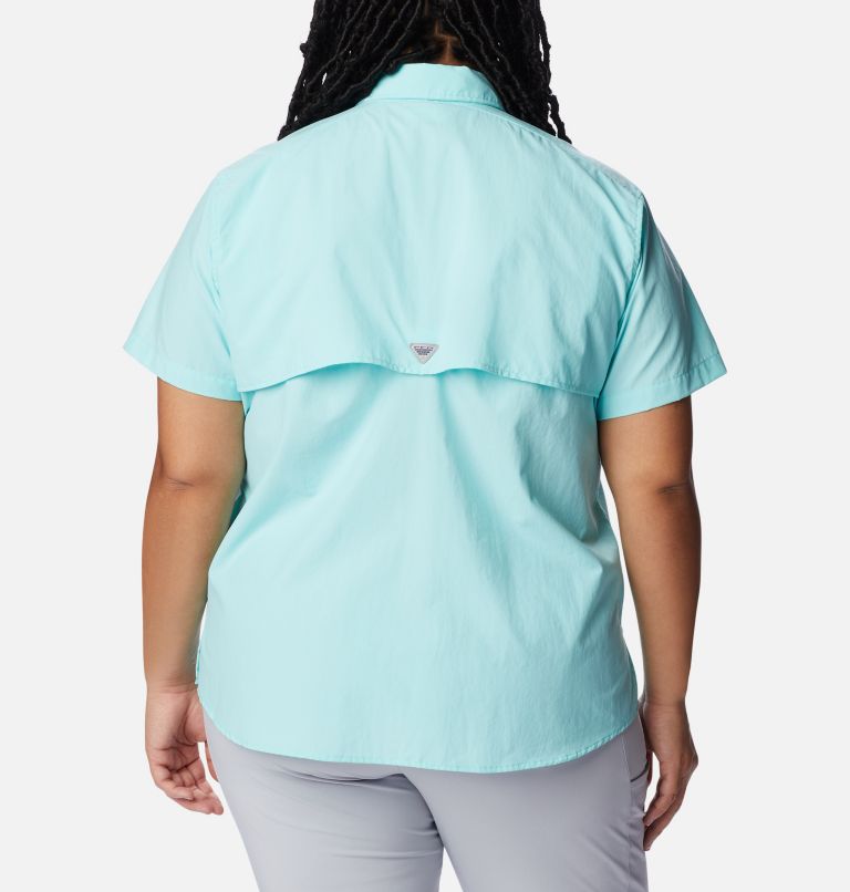 Thumbnail: Women’s PFG Bahama Short Sleeve - Plus Size, Color: Gulf Stream, image 2