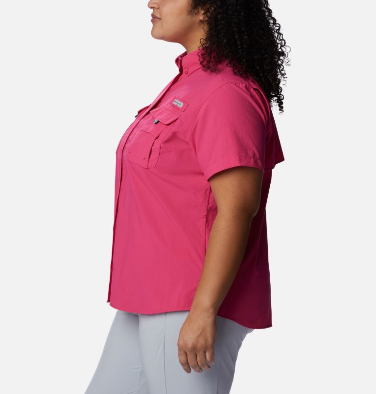 Women’s PFG Bahama Short Sleeve - Plus Size, Color: Ultra Pink, image 3