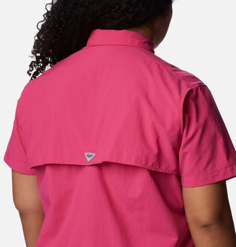 Women’s PFG Bahama Short Sleeve - Plus Size, Color: Ultra Pink, image 5