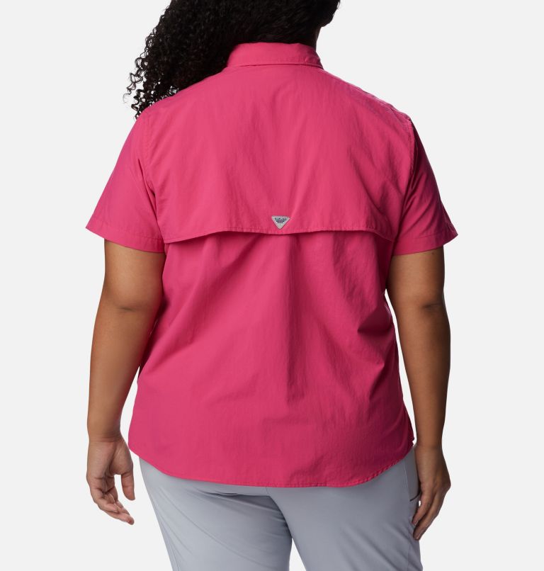 Women’s PFG Bahama Short Sleeve - Plus Size, Color: Ultra Pink, image 2
